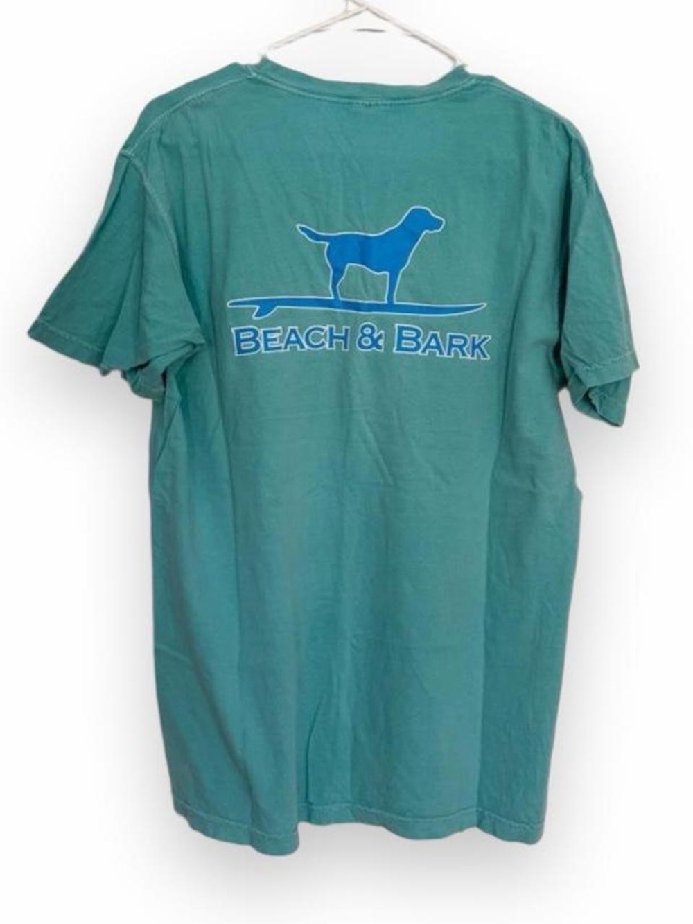 Beach & Barn Comfort Colors Teal Blue Labrador Surf Cotton T Shirt